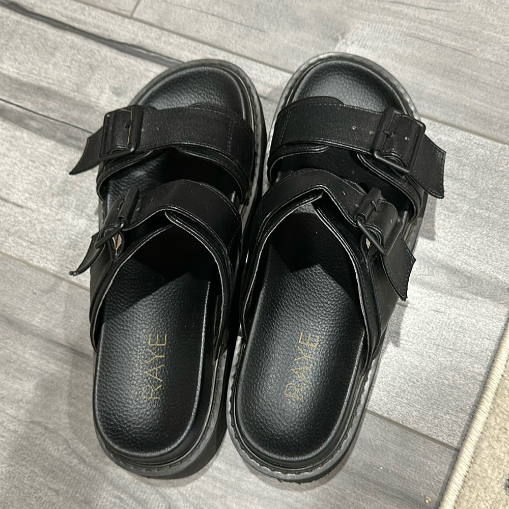 RAYE Black Sandals